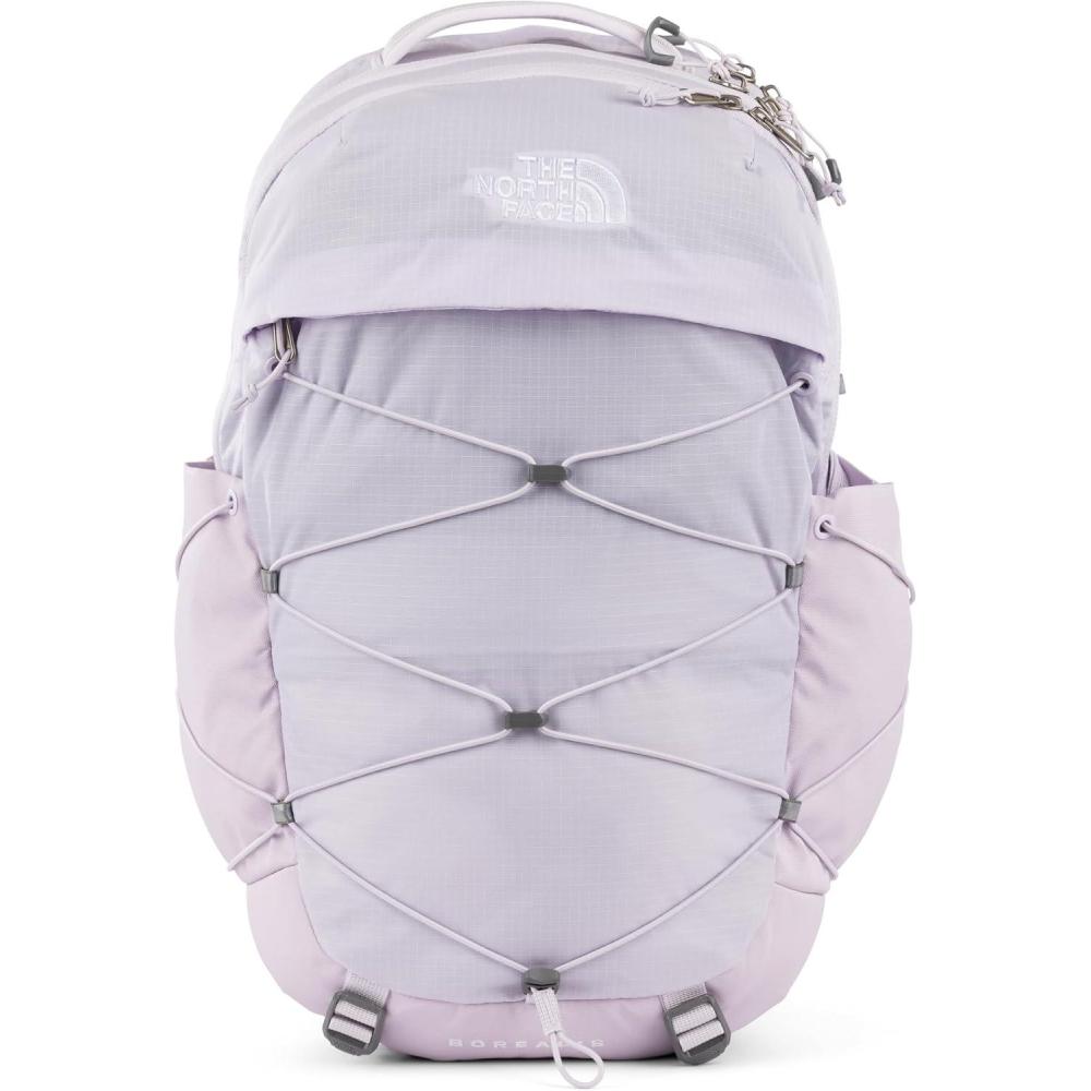imageThe North Face Womens Borealis Commuter Laptop Backpack  Everyday Travel Bag Laptop Sleeve Reflective Details Stone Slab Light HeatherStone Slab One SizeLavendaer Fog