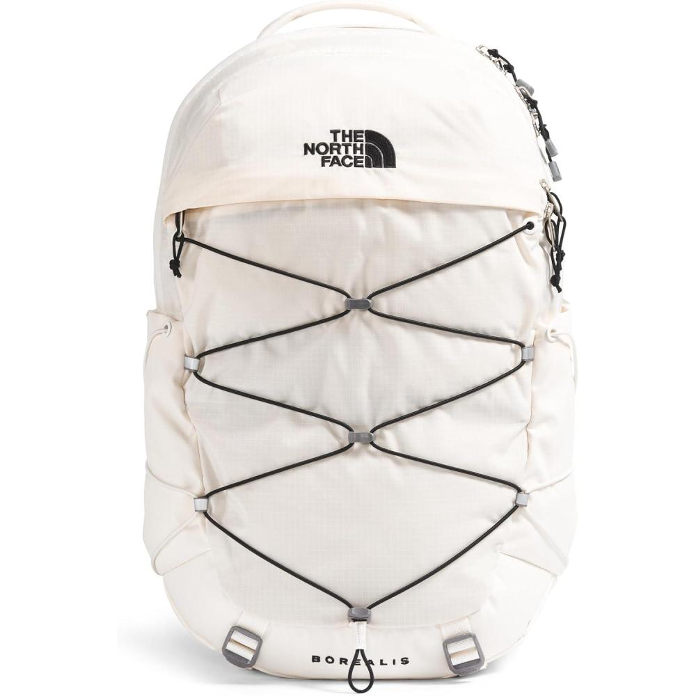 imageThe North Face Womens Borealis Commuter Laptop Backpack Everyday Travel Bag Laptop Sleeve Reflective Details Stone Slab Light HeatherStone Slab One SizeGardenia WhiteTnf Blacknpf