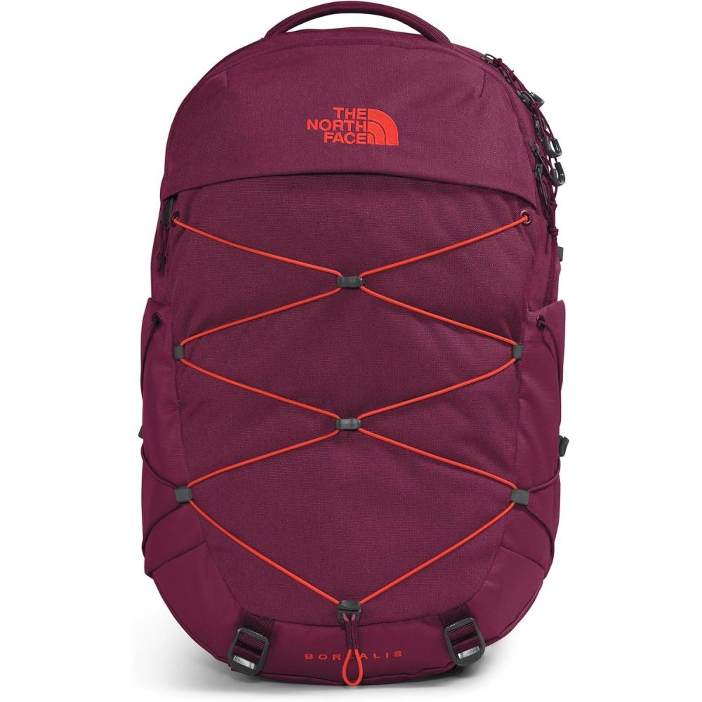 imageThe North Face Womens Borealis Commuter Laptop Backpack Everyday Travel Bag Laptop Sleeve Reflective Details Stone Slab Light HeatherStone Slab One SizeBoysenberry Light HeatherFiery Red