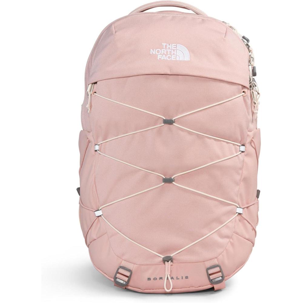 imageThe North Face Womens Borealis Commuter Laptop Backpack Everyday Travel Bag Laptop Sleeve Reflective Details Stone Slab Light HeatherStone Slab One SizePink Moss Dark HeatherGardenia Whitenpf