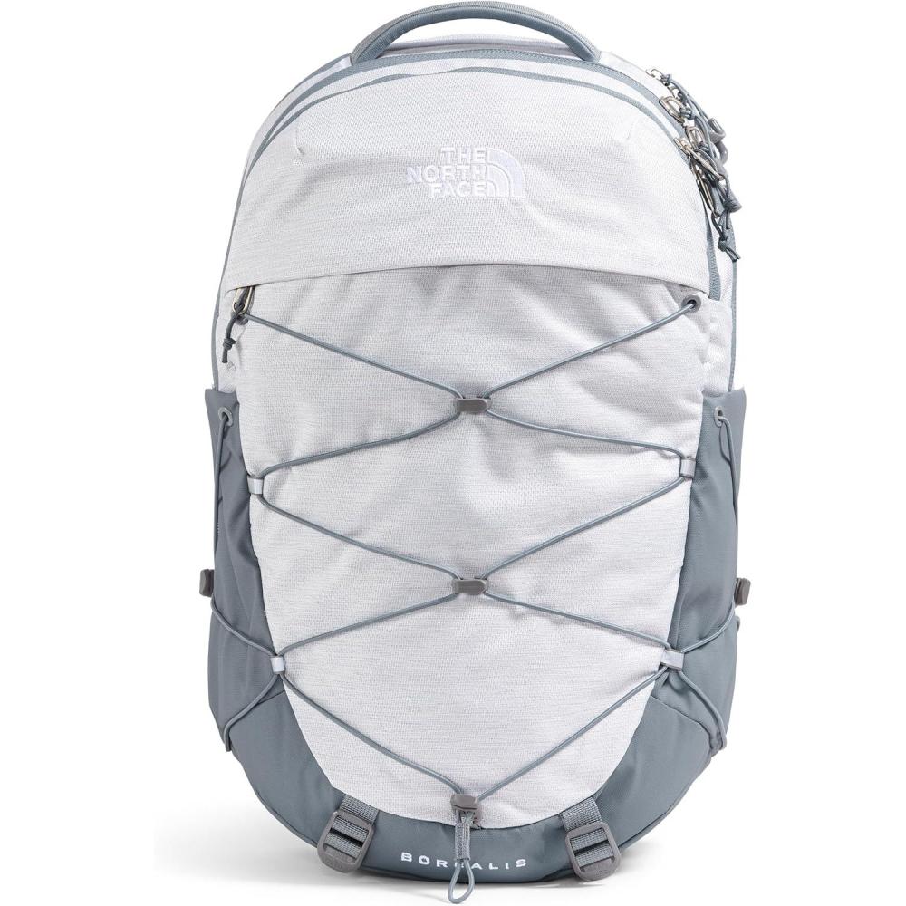 imageThe North Face Womens Borealis Commuter Laptop Backpack  Everyday Travel Bag Laptop Sleeve Reflective Details Stone Slab Light HeatherStone Slab One SizeTnf White Metallic MlangeMid Greynpf