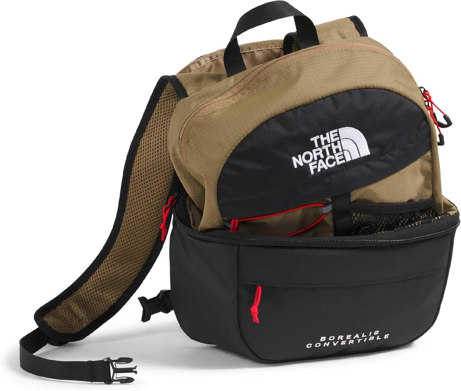 imageThe North Face Borealis Convertible Pack Commuter Laptop Backpack Removable Lumbar Pack Water Repellent Finish CedarLava Red One SizeCedarLava Red