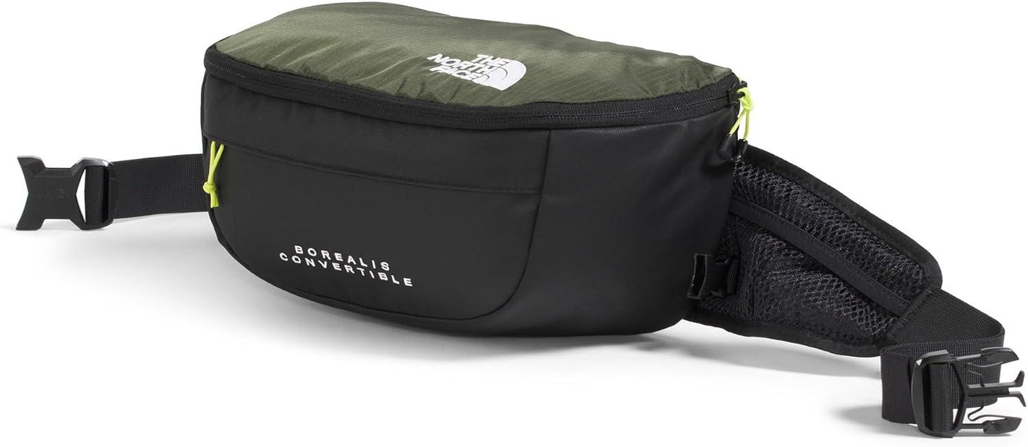 imageThe North Face Borealis Convertible Pack Commuter Laptop Backpack Removable Lumbar Pack Water Repellent Finish CedarLava Red One SizeNew Taupe GreenTnf BlackFizz Lime
