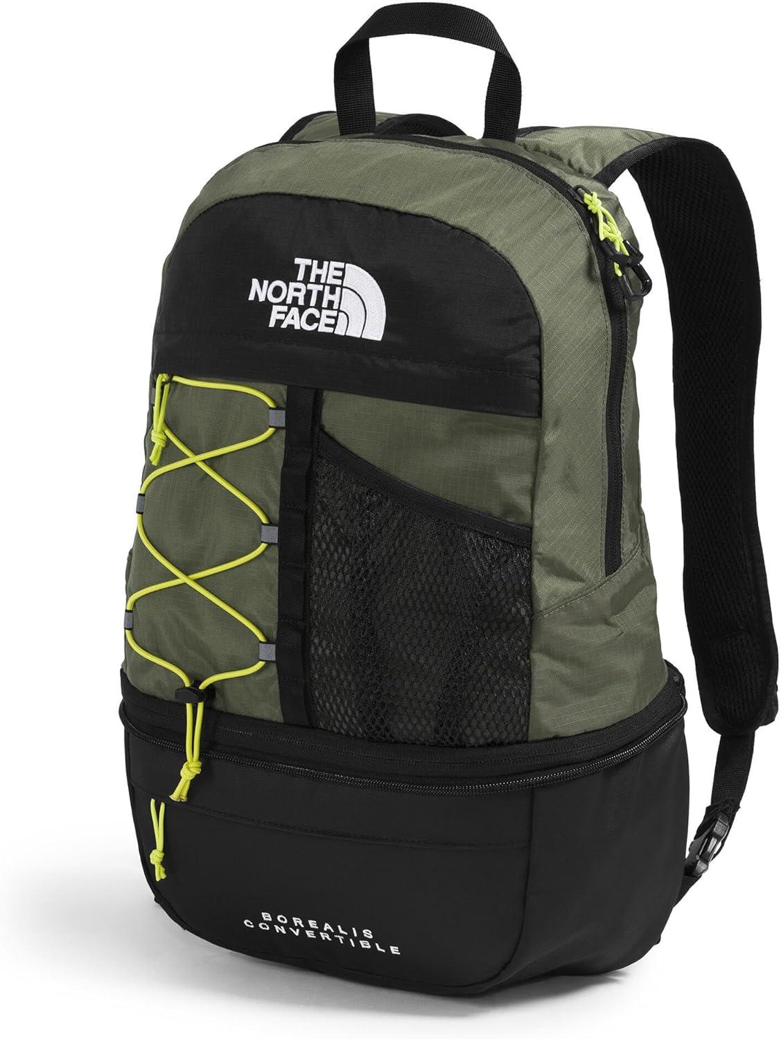 imageThe North Face Borealis Convertible Pack Commuter Laptop Backpack Removable Lumbar Pack Water Repellent Finish CedarLava Red One SizeNew Taupe GreenTnf BlackFizz Lime