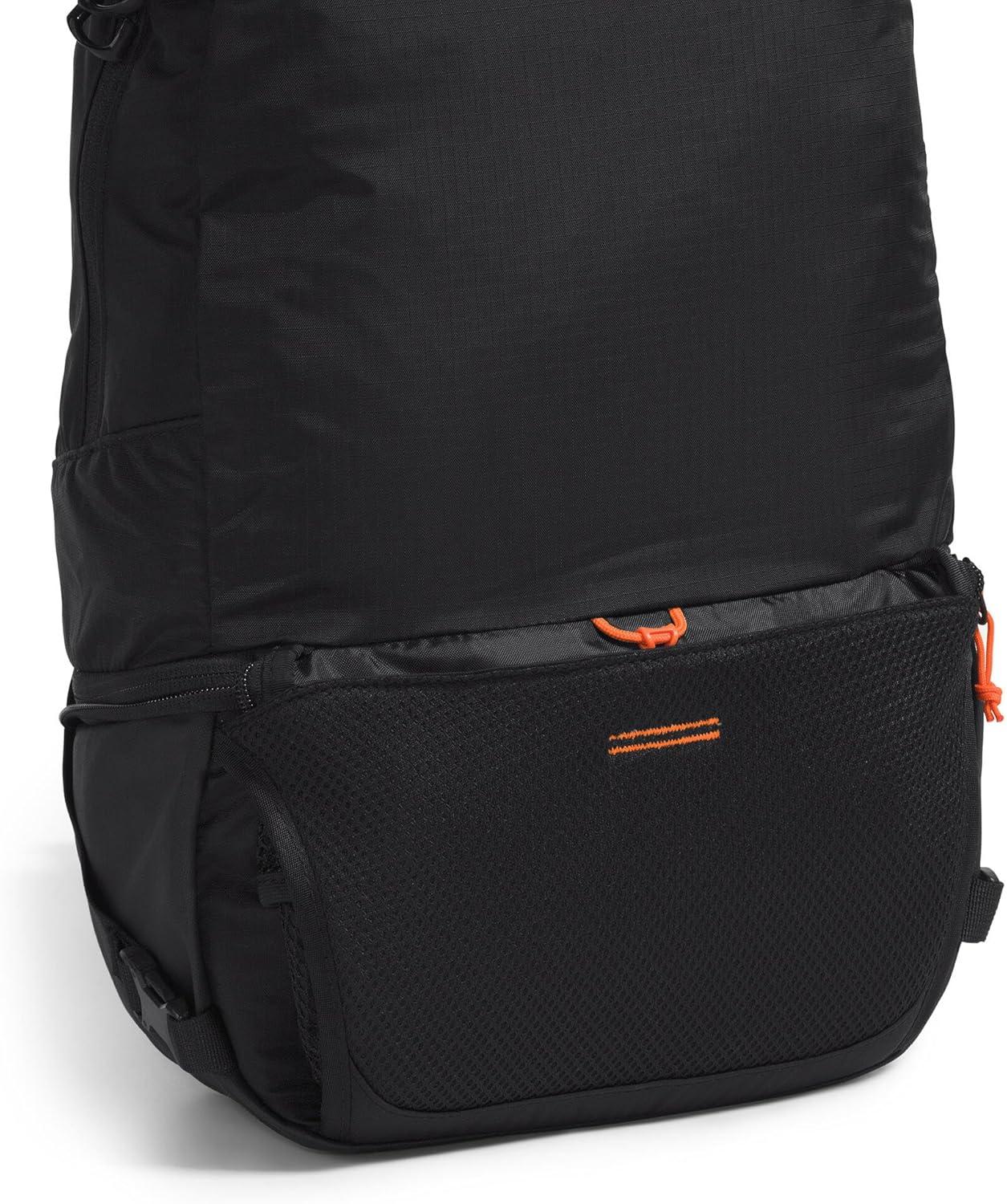 imageThe North Face Borealis Convertible Pack Commuter Laptop Backpack Removable Lumbar Pack Water Repellent Finish CedarLava Red One SizeTnf BlackTnf Black