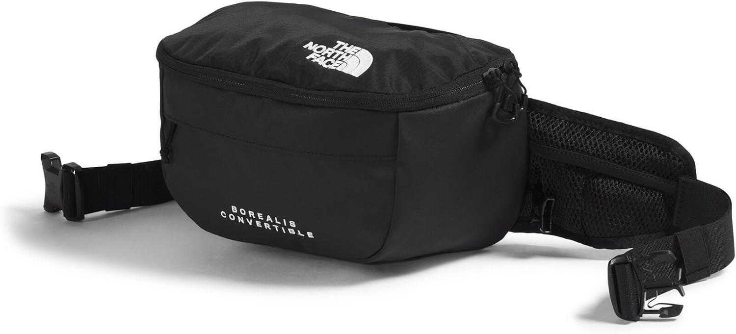 imageThe North Face Borealis Convertible Pack Commuter Laptop Backpack Removable Lumbar Pack Water Repellent Finish CedarLava Red One SizeTnf BlackTnf Black