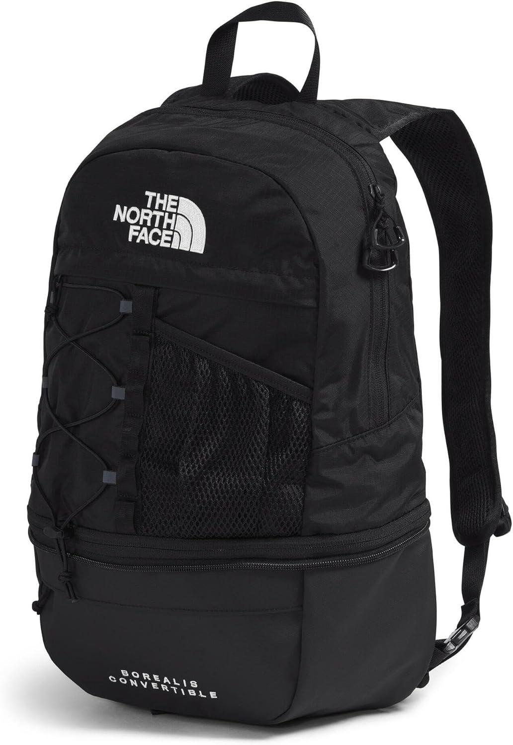 imageThe North Face Borealis Convertible Pack Commuter Laptop Backpack Removable Lumbar Pack Water Repellent Finish CedarLava Red One SizeTnf BlackTnf Black