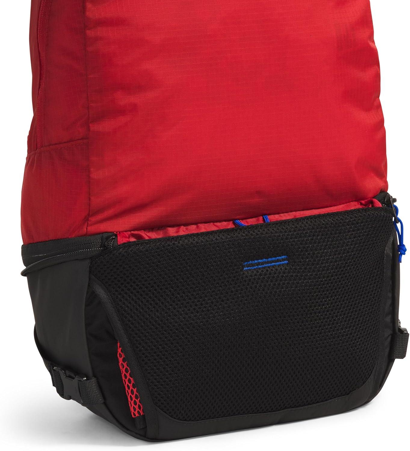 imageThe North Face Borealis Convertible Pack Commuter Laptop Backpack Removable Lumbar Pack Water Repellent Finish CedarLava Red One SizeTnf RedTnf Black