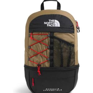 The North Face Borealis Convertible Pack – Commuter Laptop Backpack, Removable Lumbar Pack, Water Repellent Finish, Cedar/Lava Red, One Size(Cedar/Lava Red)