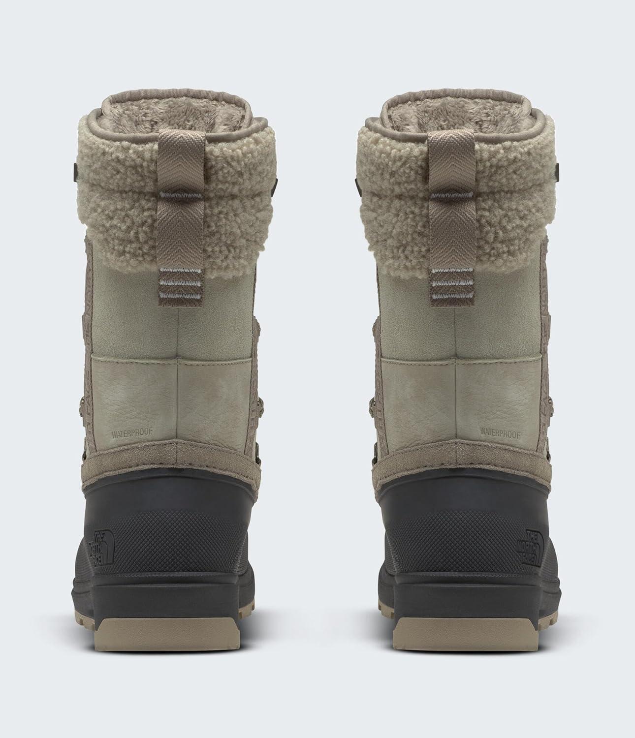 imageThe North Face Womens Shellista V Mid Insulated Waterproof Snow BootClay GreyTnf Black