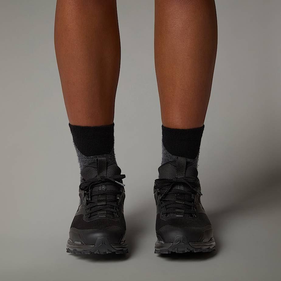 imageThe North Face Womens Vectiv Fastpack Lite Waterproof Hiking Shoe Rockered Abrasion ResistantTnf BlackAnthracite Grey