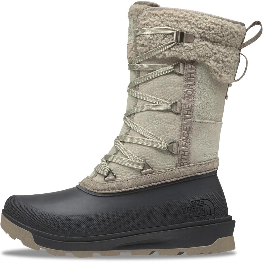 imageThe North Face Womens Shellista V Mid Insulated Waterproof Snow BootClay GreyTnf Black