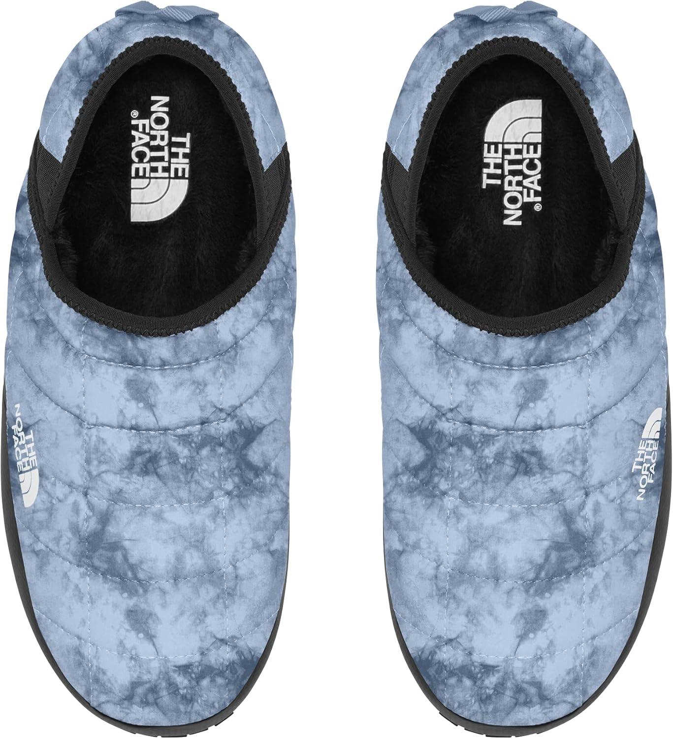 imageTHE NORTH FACE Womens Thermoball Traction Mule V Winter Shoe Insulated amp Water Repellent Rubber OutsoleBeta Blue Dye Texture Print Tnf Black