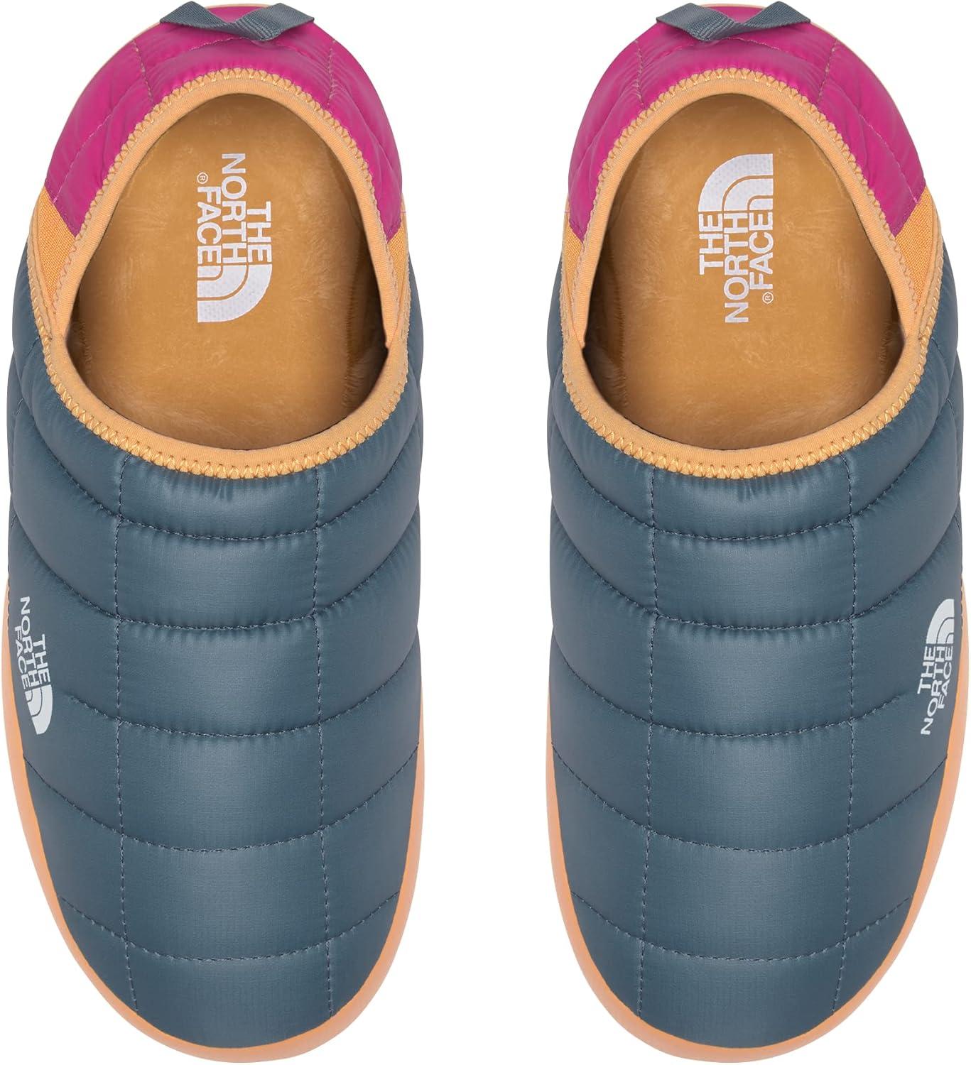 imageTHE NORTH FACE Womens Thermoball Traction Mule V Winter Shoe Insulated amp Water Repellent Rubber OutsoleGoblin Blue Linaria Pink