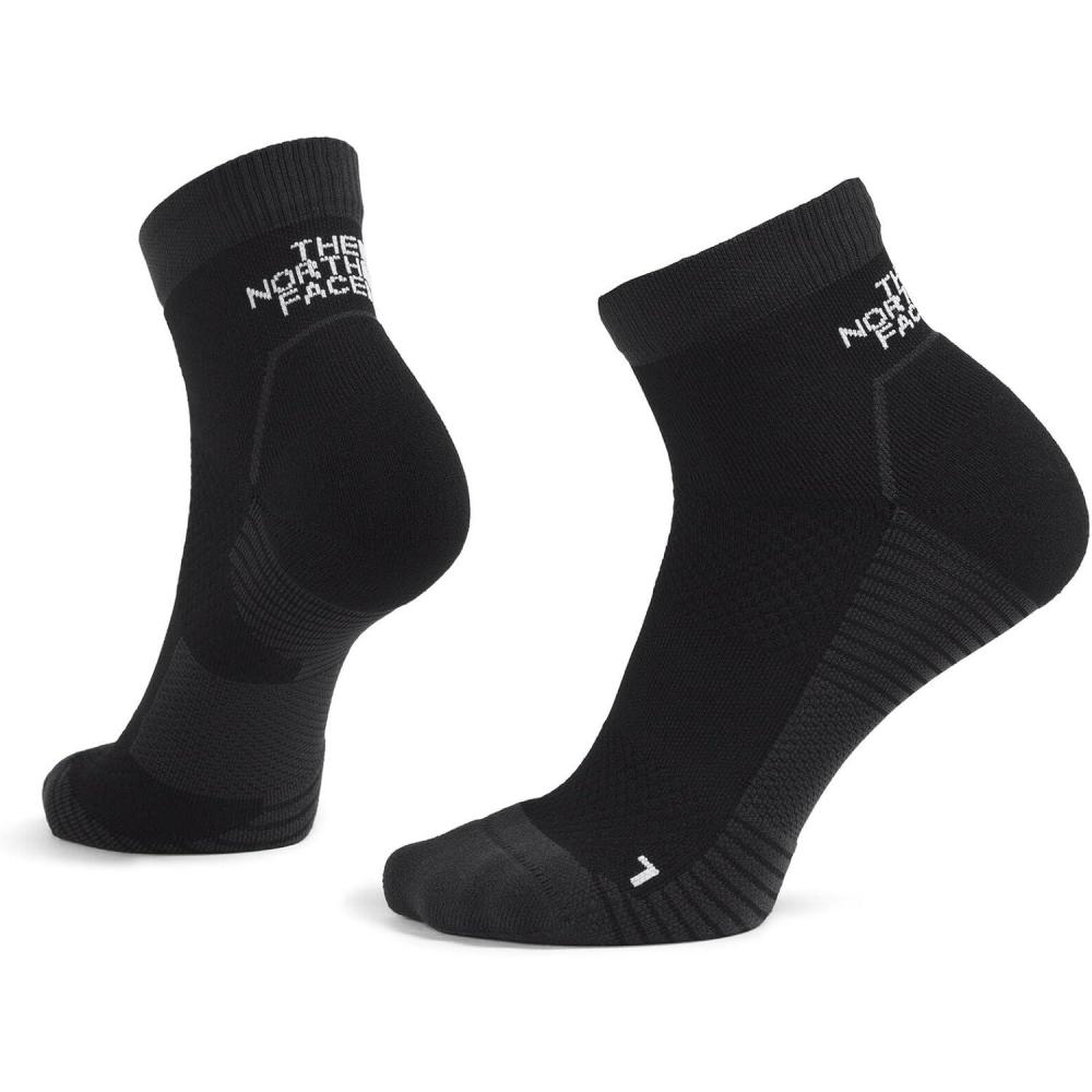 imageThe North Face Trail Run Quarter Sock Breathable Stretchy Socks for Men amp Women Light Padding Asymmetrical Toe BoxTnf Black