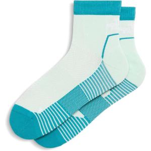 The North Face Trail Run Quarter Sock – Breathable Stretchy Socks for Men & Women, Light Padding, Asymmetrical Toe Box(Opal Frost/River Ice)