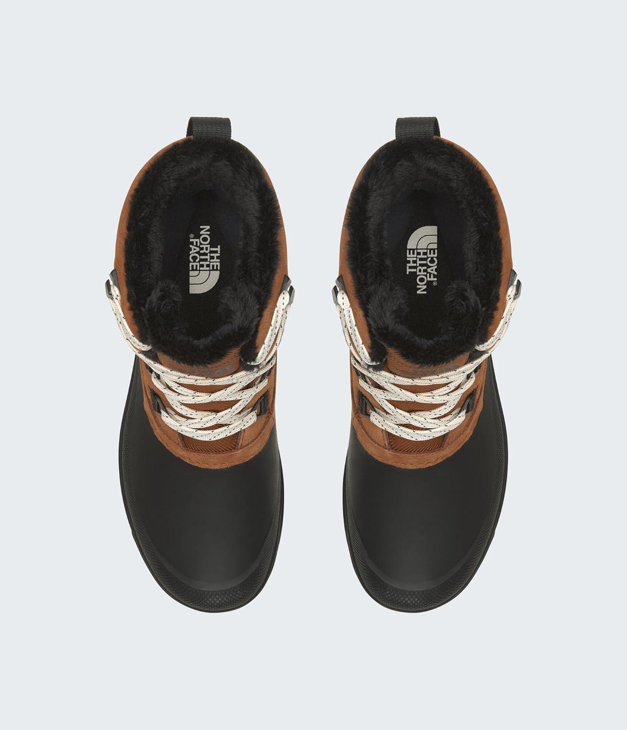 imageTHE NORTH FACE Womens Shellista V Shorty Waterproof Snow Boot Stylish Winter Boot With 45mm LugsBurnt UmberTnf Black