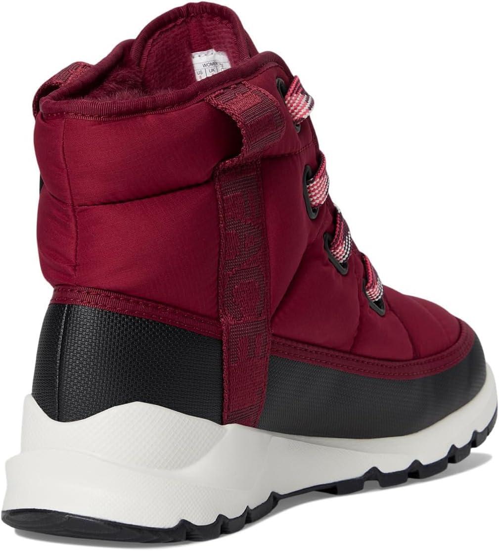 imageTHE NORTH FACE Womens Thermoball Lace Up Luxe Waterproof Boot Insulated Winter Boots With CollarBeetrootTnf Black