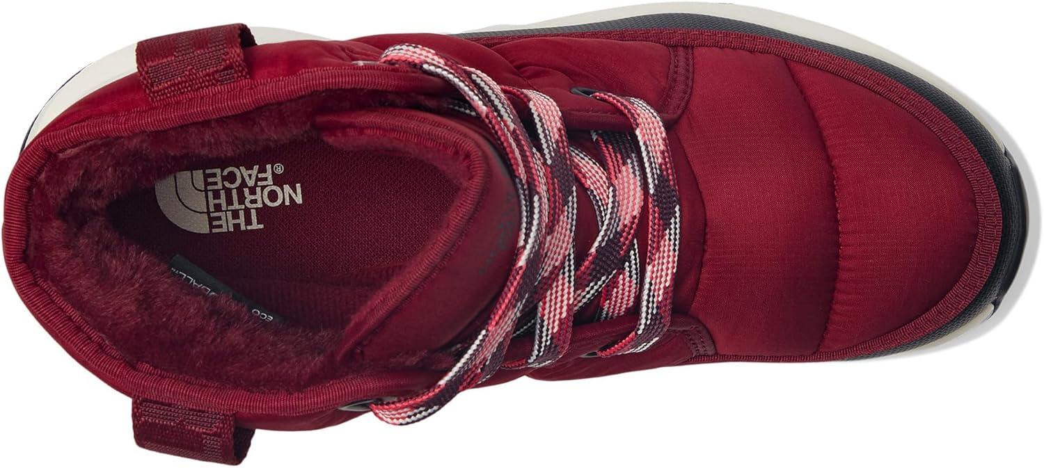 imageTHE NORTH FACE Womens Thermoball Lace Up Luxe Waterproof Boot Insulated Winter Boots With CollarBeetrootTnf Black