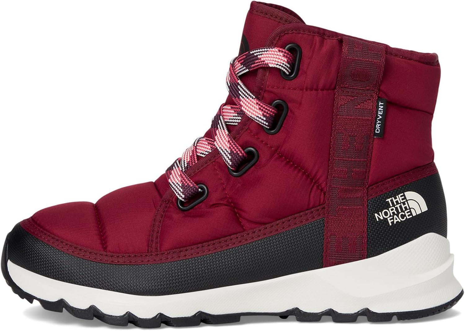 imageTHE NORTH FACE Womens Thermoball Lace Up Luxe Waterproof Boot Insulated Winter Boots With CollarBeetrootTnf Black