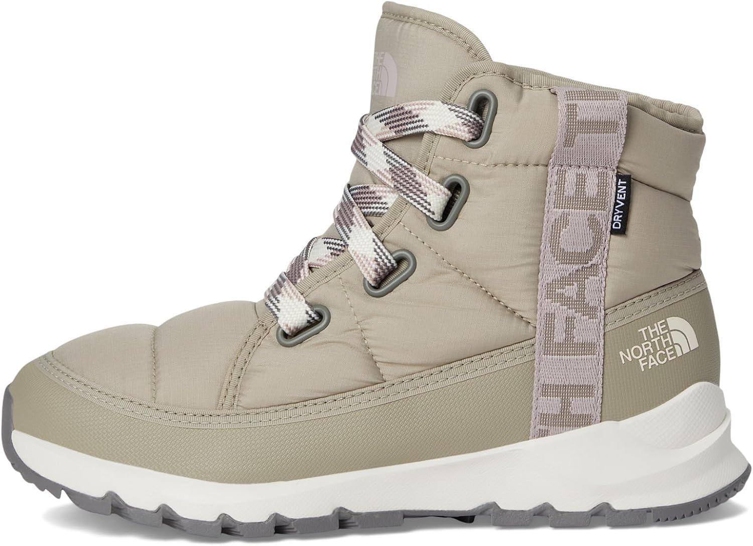 imageTHE NORTH FACE Womens Thermoball Lace Up Luxe Waterproof Boot Insulated Winter Boots With CollarClay GreyMoonstone Grey