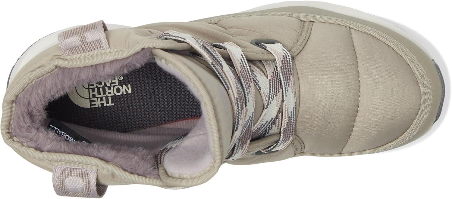 imageTHE NORTH FACE Womens Thermoball Lace Up Luxe Waterproof Boot Insulated Winter Boots With CollarClay GreyMoonstone Grey