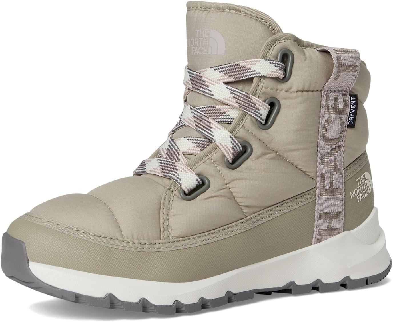 imageTHE NORTH FACE Womens Thermoball Lace Up Luxe Waterproof Boot Insulated Winter Boots With CollarClay GreyMoonstone Grey