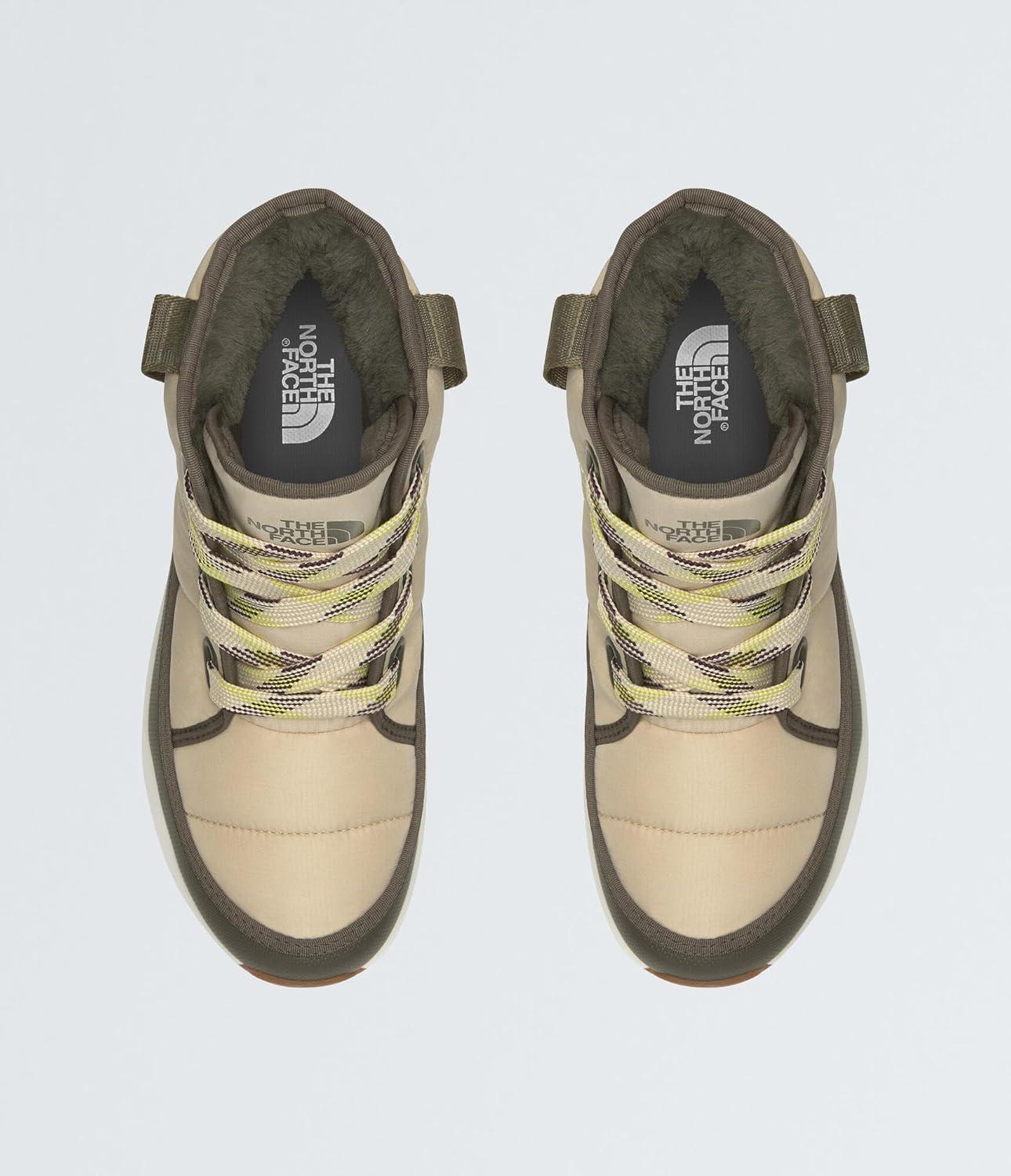 imageTHE NORTH FACE Womens Thermoball Lace Up Luxe Waterproof Boot Insulated Winter Boots With CollarGravelForest Olive