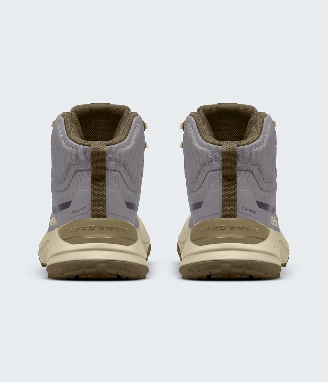 imageThe North Face Womens Fastpack Mid Waterproof Hiking Boot Highly Cushioned Rubber Outsole 5mm LugTranscendent GreyCedar