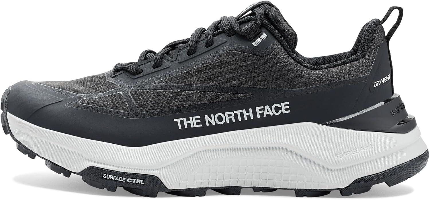 imageThe North Face Womens Fastpack Waterproof Hiking Shoe Highly Cushioned Rubber Outsole 5mm LugsTnf BlackHigh Rise Grey
