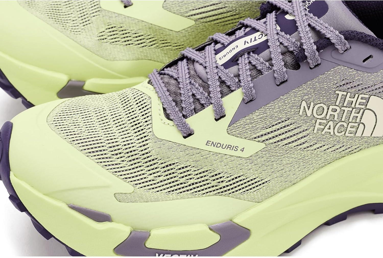 imageThe North Face Womens Vectiv Enduris 4 Trail Running Shoe CushionedTranscendent GreyLemon Mist