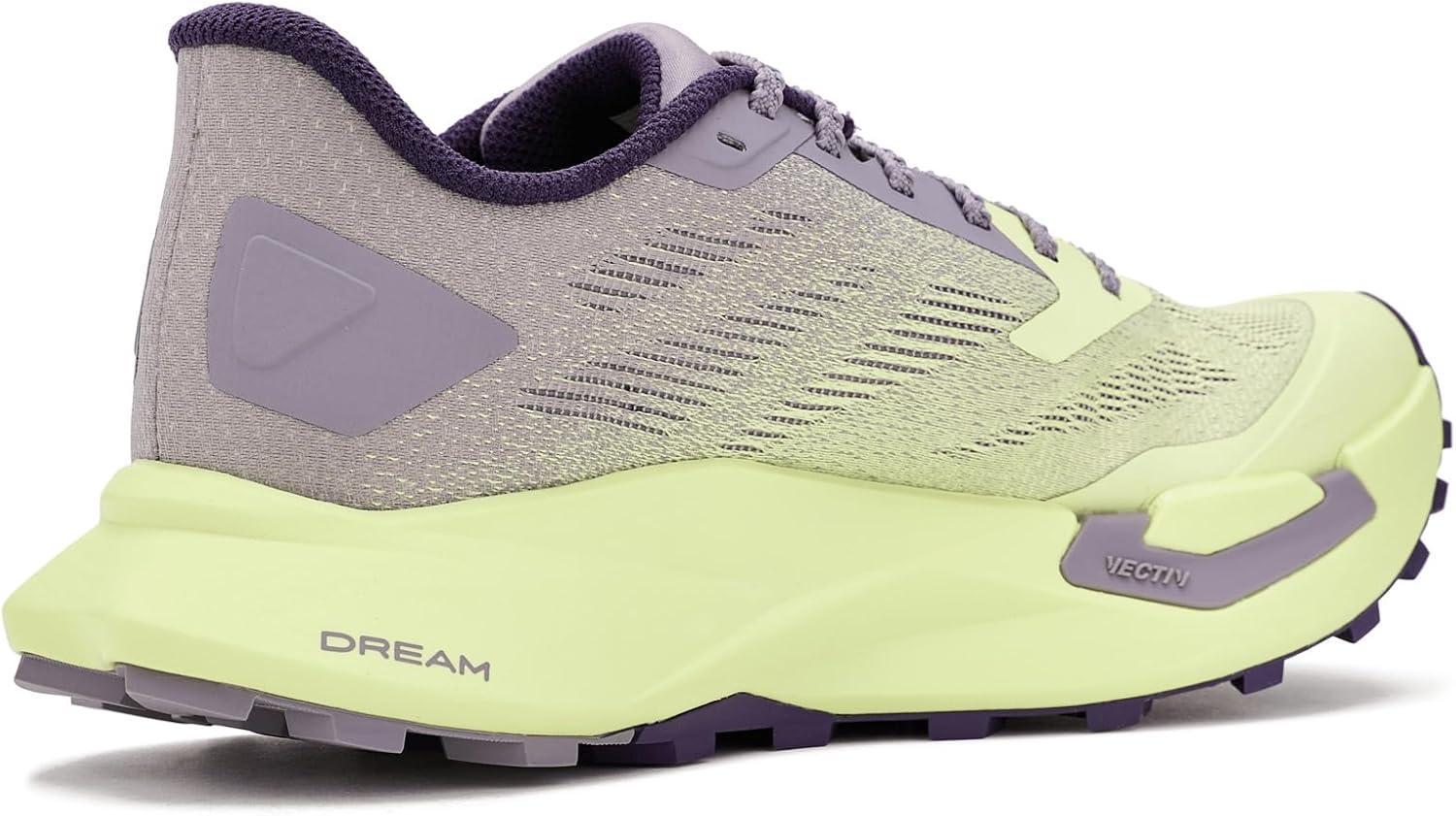 imageThe North Face Womens Vectiv Enduris 4 Trail Running Shoe CushionedTranscendent GreyLemon Mist