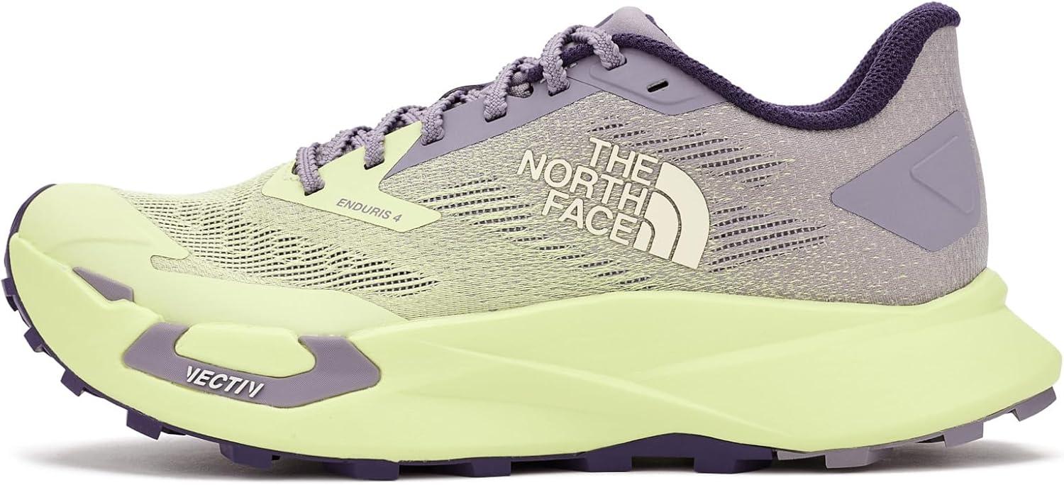 imageThe North Face Womens Vectiv Enduris 4 Trail Running Shoe CushionedTranscendent GreyLemon Mist