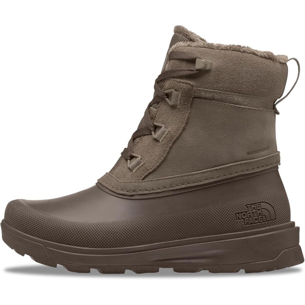 imageTHE NORTH FACE Womens Shellista V Shorty Waterproof Snow Boot Stylish Winter Boot With 45mm LugsMocha BrownSmokey Brown