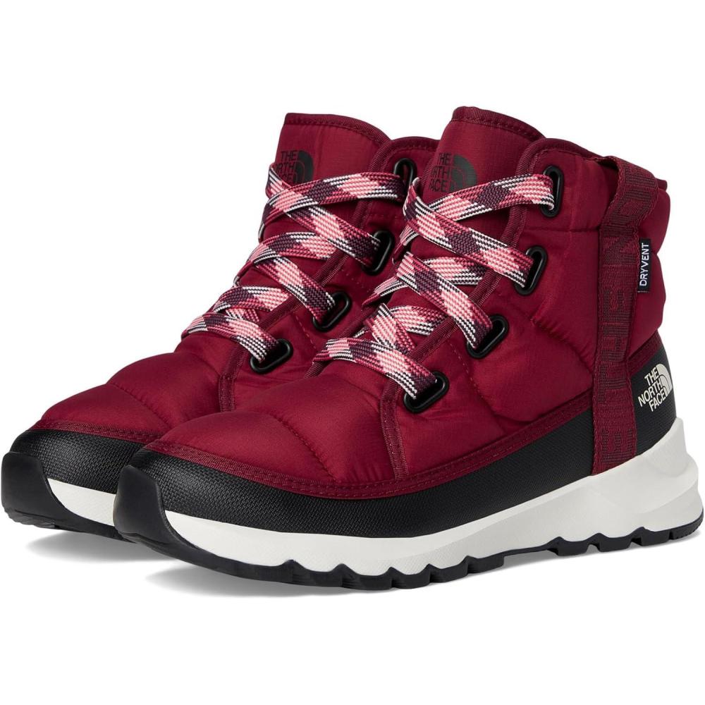 imageTHE NORTH FACE Womens Thermoball Lace Up Luxe Waterproof Boot Insulated Winter Boots With CollarBeetrootTnf Black