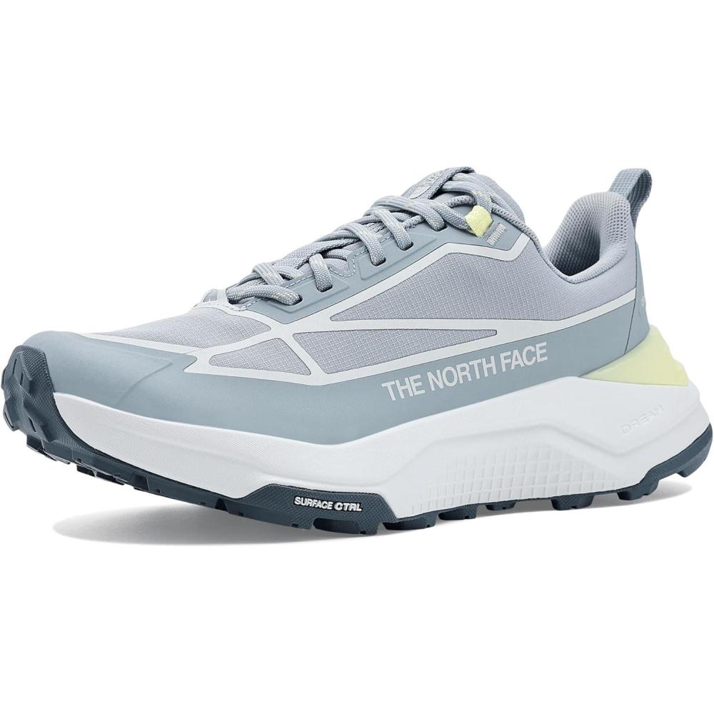 imageThe North Face Womens Fastpack Waterproof Hiking Shoe Highly Cushioned Rubber Outsole 5mm LugsFrost GreyLemon Mist