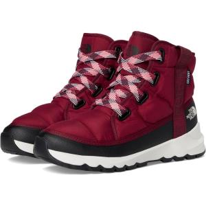 THE NORTH FACE Women’s Thermoball Lace Up Luxe Waterproof Boot | Insulated Winter Boots With Collar(Beetroot/Tnf Black)