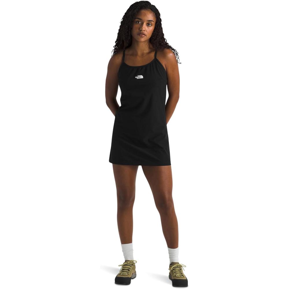 imageThe North Face Womens Flex Woven 2in1 Dress Racerback Athletic Dress with Interior Bodysuit Moisture Wicking FabricTnf Black