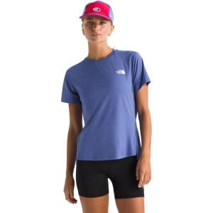 The North Face Women’s Flex Short-Sleeve Tee – Moisture Wicking, Forward Set Side Seams, Split Hem(Indigo Plum)