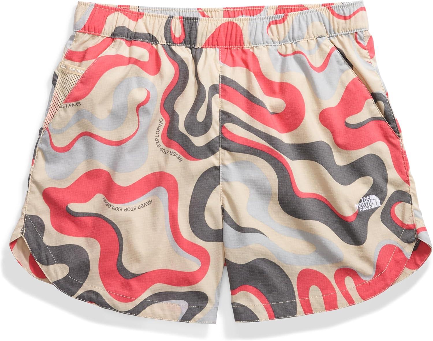 imageTHE NORTH FACE Womens Class V Pathfinder PullOn ShortGravel Wavy Lines Print