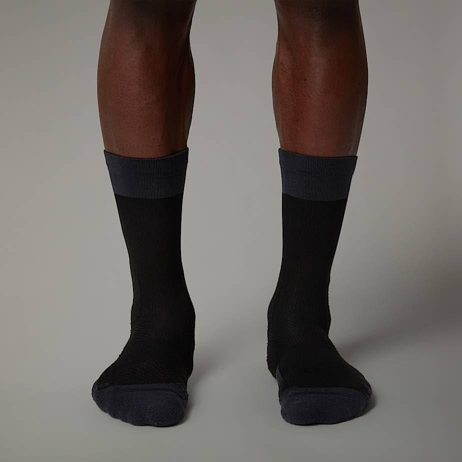 imageThe North Face Unisex Trail Run Crew Sock Breathable Stretchy Socks for Men amp Women Light Padding Asymmetrical Toe BoxTnf Black