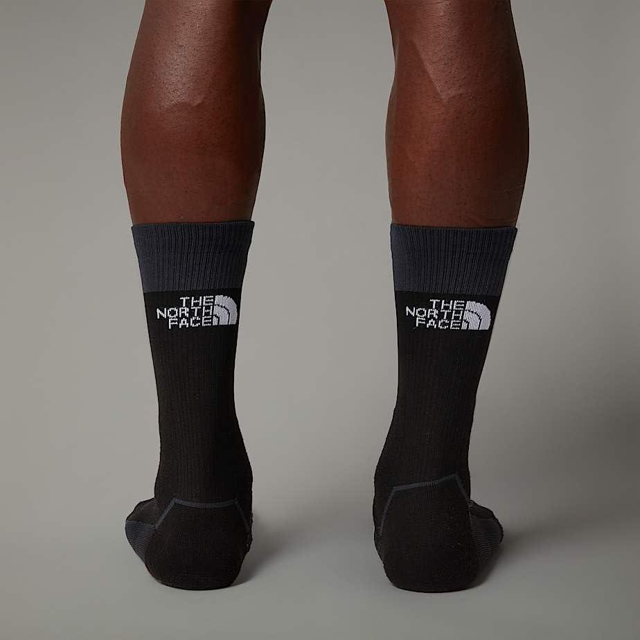 imageThe North Face Unisex Trail Run Crew Sock Breathable Stretchy Socks for Men amp Women Light Padding Asymmetrical Toe BoxTnf Black