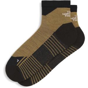 The North Face Unisex Hiking Quarter Sock – Merino Wool Quarter Crew Socks for Men & Women, Light Cushioning, Extended Heel(Cedar/Tnf Black)