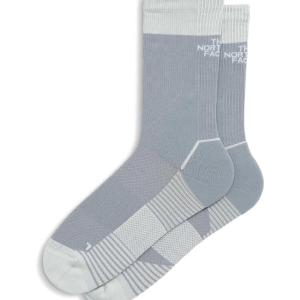 The North Face Unisex Trail Run Crew Sock – Breathable Stretchy Socks for Men & Women, Light Padding, Asymmetrical Toe Box(Frost Grey/Pearl Stone)