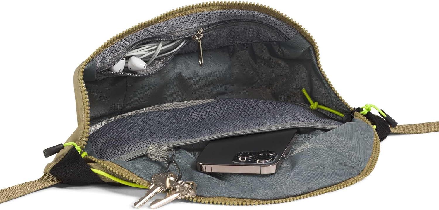 imageTHE NORTH FACE Terra Lumbar Hiking Hip Pack 3 Liter Storage Belt Bag Water Repellent Adjustable Strap Zip PocketsCedarTNF BlackFizz Lime