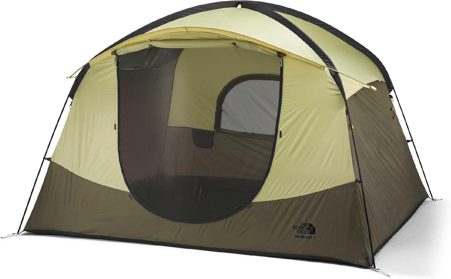 imageTHE NORTH FACE Sequoia 6 Tent SixPerson Waterproof Camping Tent Spacious amp Easy to Set Up 2 Zipper Doors PearCedar One Size