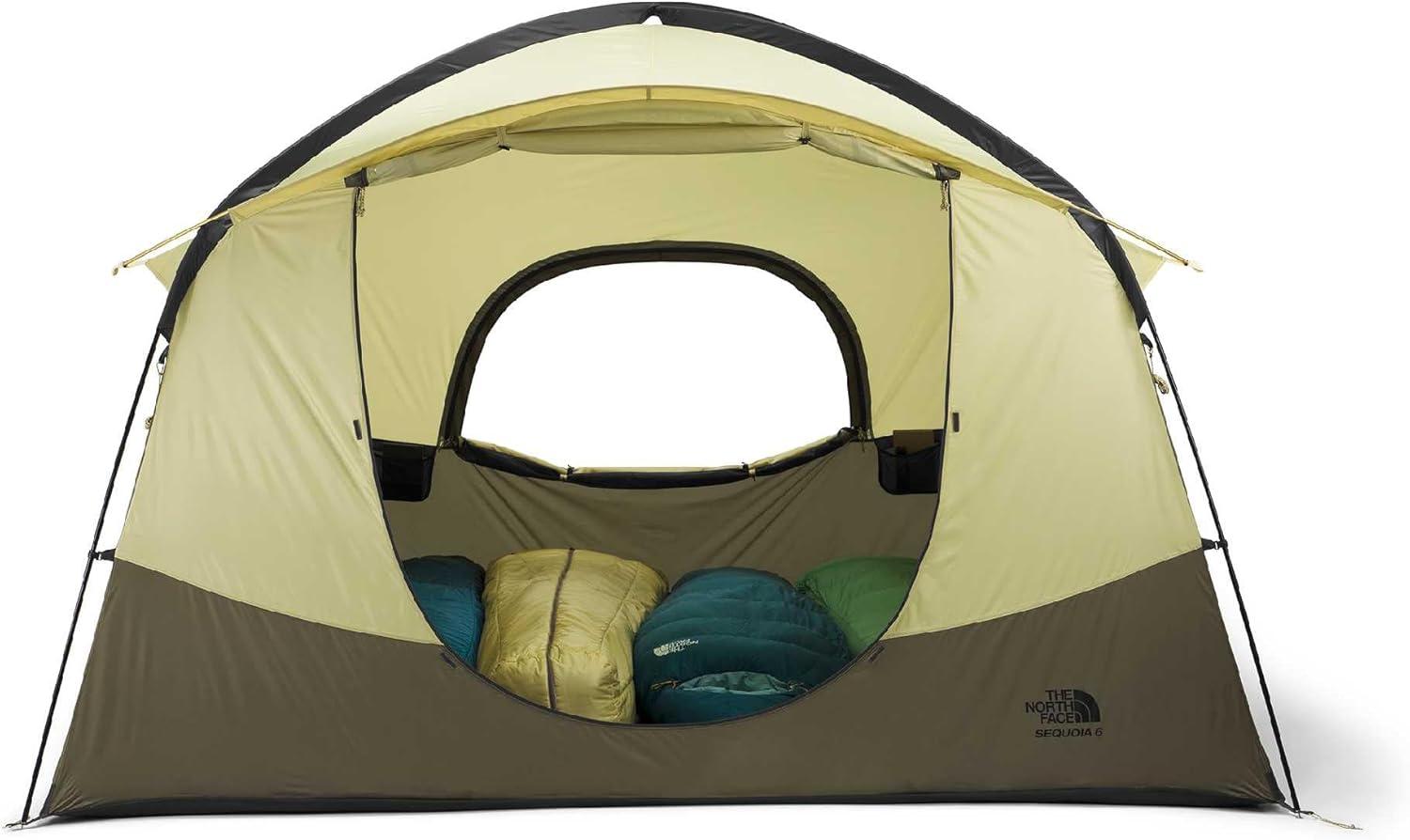 imageTHE NORTH FACE Sequoia 6 Tent SixPerson Waterproof Camping Tent Spacious amp Easy to Set Up 2 Zipper Doors PearCedar One Size