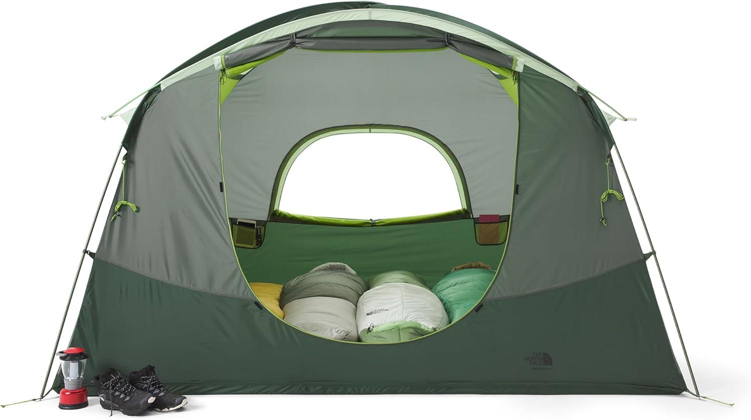 imageTHE NORTH FACE Sequoia Tent Waterproof Camping Tent Spacious amp Easy to Set Up Front amp Back Zipper Doors Side WindowsAgave GreenGranny Smith