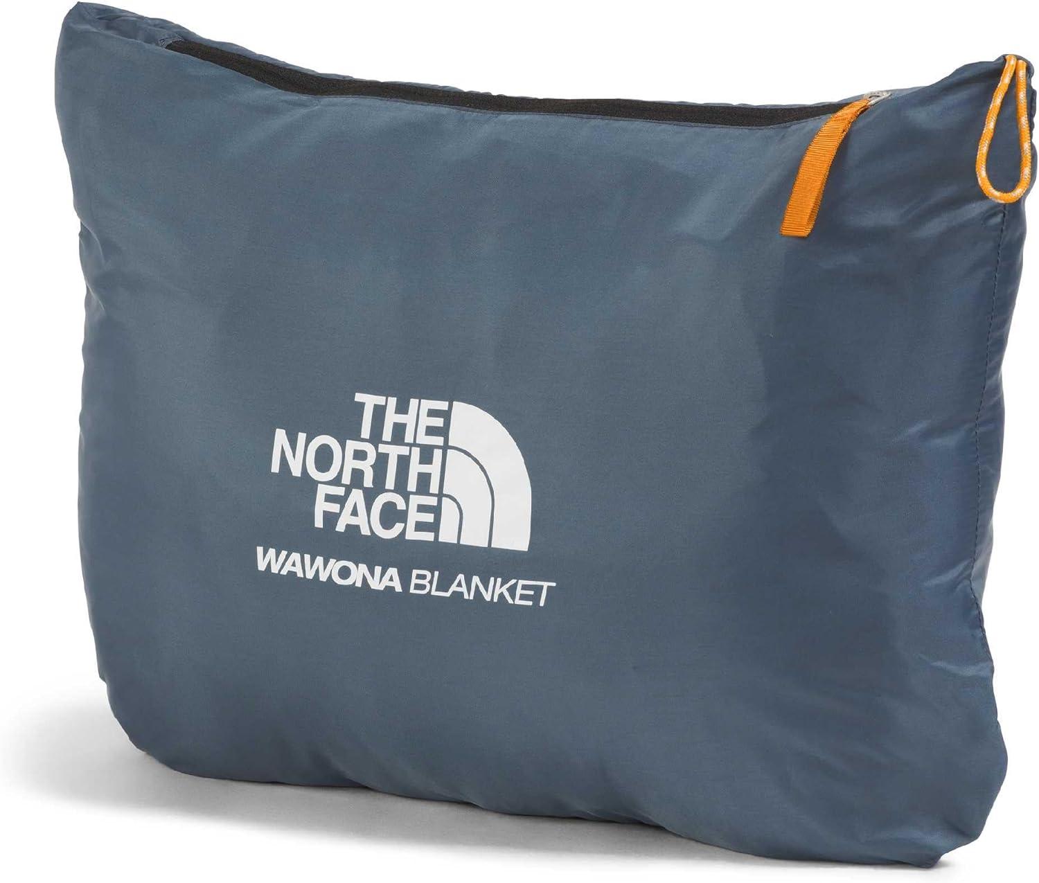 imageTHE NORTH FACE Wawona Blanket Insulated Blanket for Home and Camping Water Repellent Packable Design Granite GreyDust Orange One Size