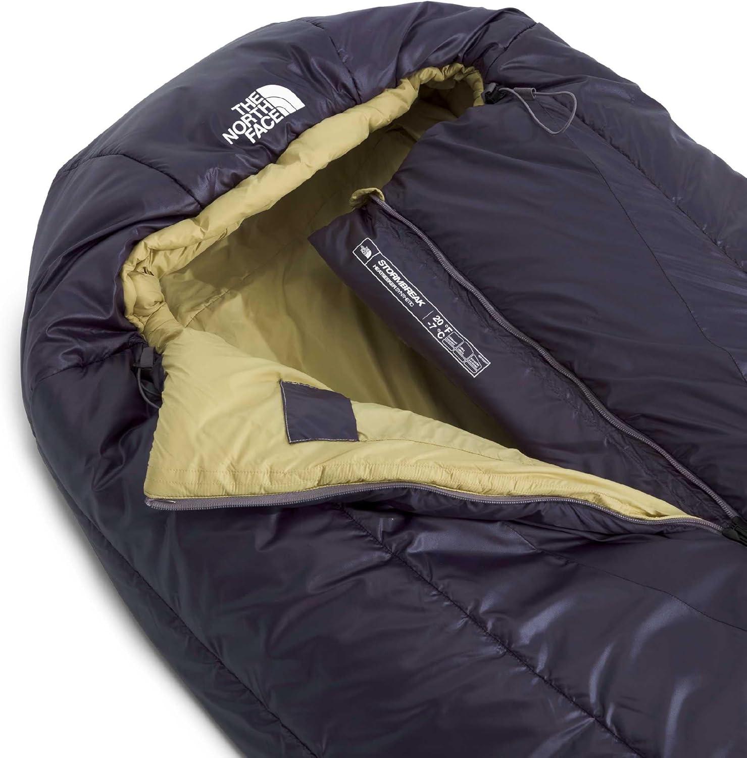 imageThe North Face SleepingBags Stormbreak 20F 7C Backpacking Sleeping Bag Water Repellent Fully Insulated Includes Stuff SackEndless DuskPear